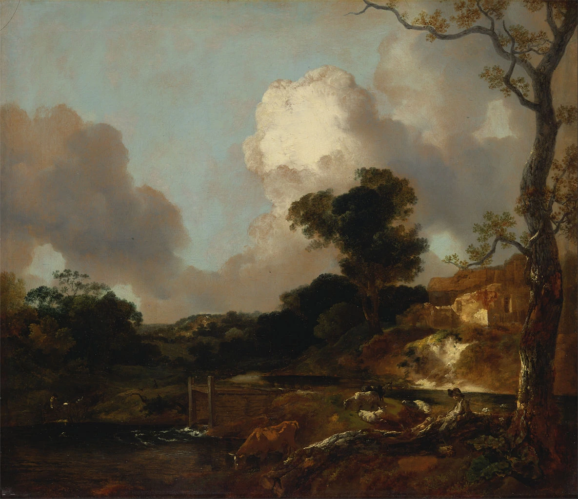 Paesaggio con ruscello e diga - Yale Center for British Art, New Haven